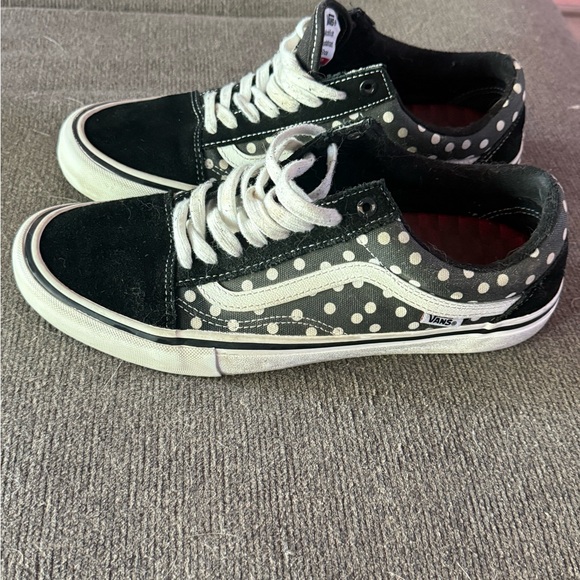 Vans Black and White Polka Dot Sneakers - Picture 1 of 1